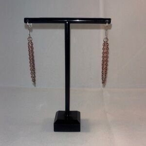 Hand Crafted Copper Chain Earrings